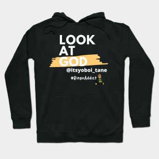 Look At God itsyoboi_tane Black Hoodie